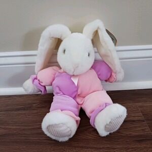 Vintage Russ Baby Kiddy Kuddlers Pink Bunny Rabbit Plush